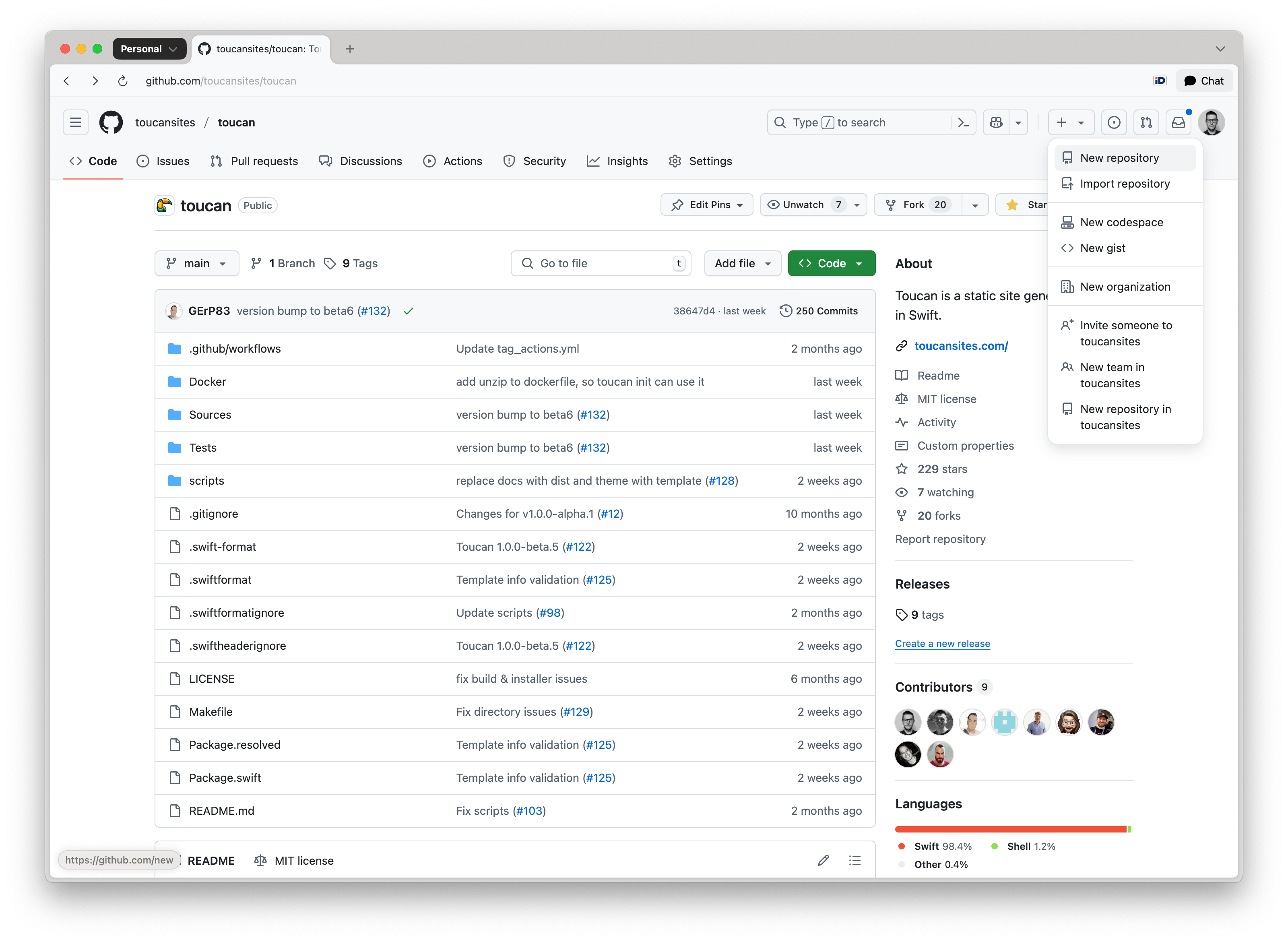 GitHub create new repository